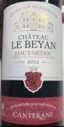 Les Celliers de Canterane - Château Le Beyan Haut-Médoc 2015 (750ml)