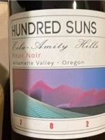 Hundred Suns - Eola-Amity Hills Pinot Noir 2023 (750ml)