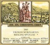 Joh. Jos. Christoffel Erben - Riesling Spätlese Mosel-Saar-Ruwer Ürziger Würzgarten 2006 (750ml)