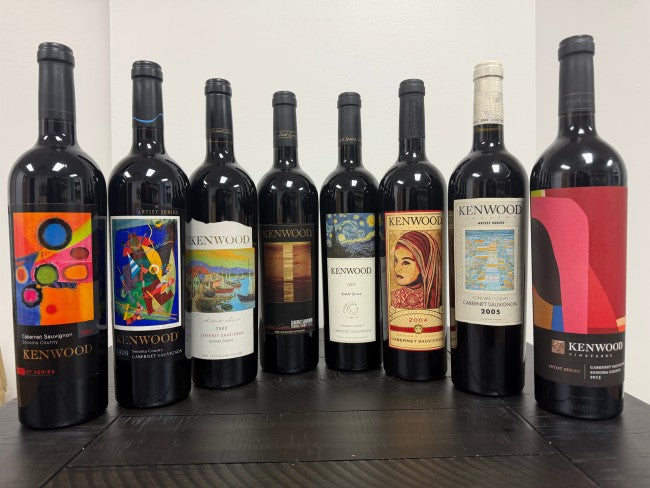 Kenwood Vineyards - Cabernet Sauvignon Artist Series 8-Bottle Collection (750ml 8 pack)