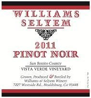 Williams Selyem - Pinot Noir San Benito Vista Verde Vineyard 2005 (750ml)