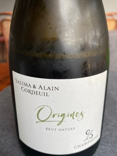 Cordeuil Champagne Origines Brut Nature 2019 (750ml)