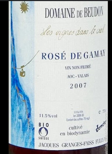 Domaine de Beudon Valais Rose de Gamay 2020 (750ml)
