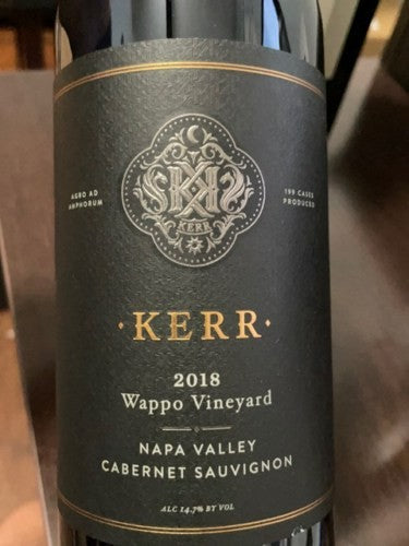 Kerr Cabernet Sauvignon Wappo Vineyard 2019 (750ml)