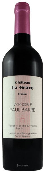 Paul Barre Chateau la Grave Fronsac 2019 (750ml)