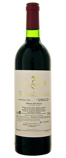Vega Sicilia Unico Ribera del Duero Red 2013 (750ML)