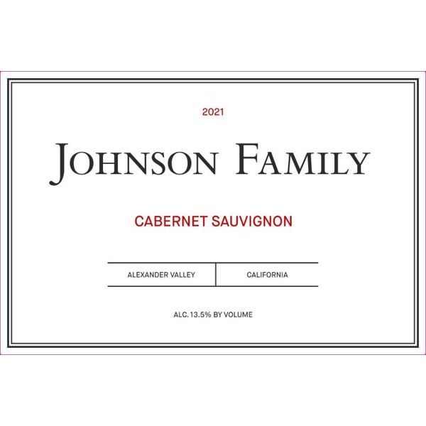Johnson Family Cabernet Sauvignon Alexander Valley 2022 (750ml)