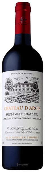 Château d'Arcie - Saint-Émilion Grand Cru 2022 (750ml)