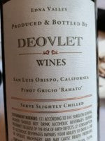 Deovlet Pinot Grigio 'Ramato' Edna Valley Paragon Vineyard 2023 (750ml)