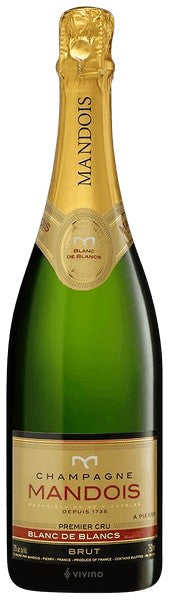 Champagne Mandois Brut Blanc De Blanc  2020 (750ml)