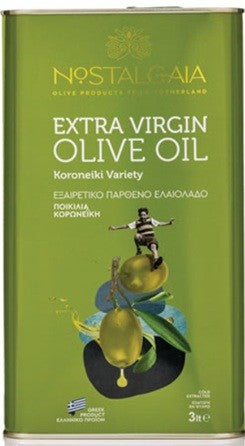 Nostalgaia - Extra Virgin Olive Oil Koroneiki Variety 3 Liter
