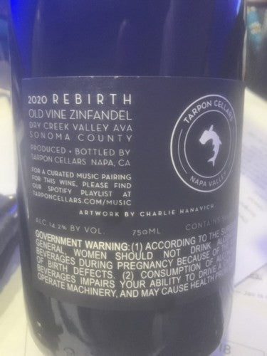 Tarpon Cellars Rebirth Zinfandel 2020 (750ml)