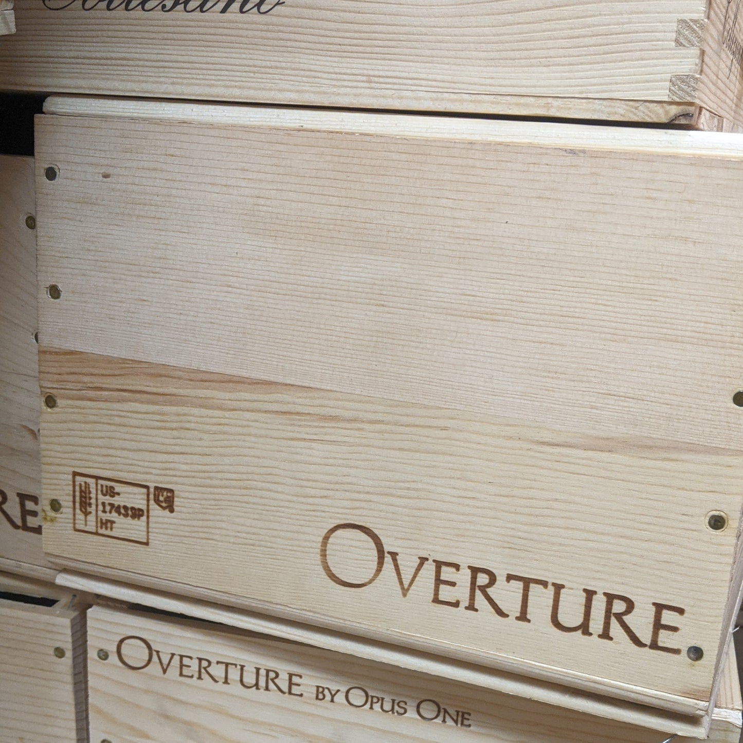 Opus One Overture Wooden Wine Crate NV