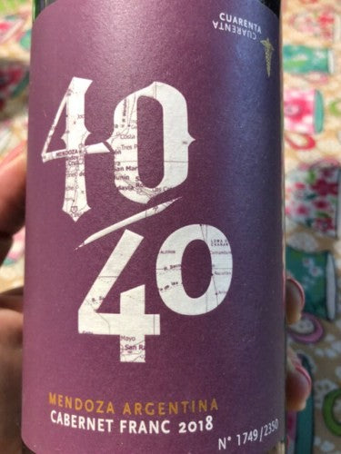 40/40 Mendoza Cabernet Franc 2022 (750ml)