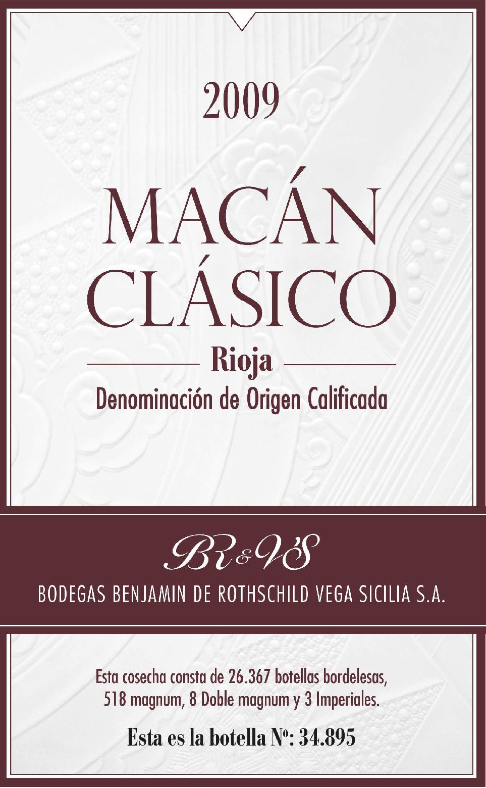 Macan Clasico Rioja Tinto 2021 (750ML)