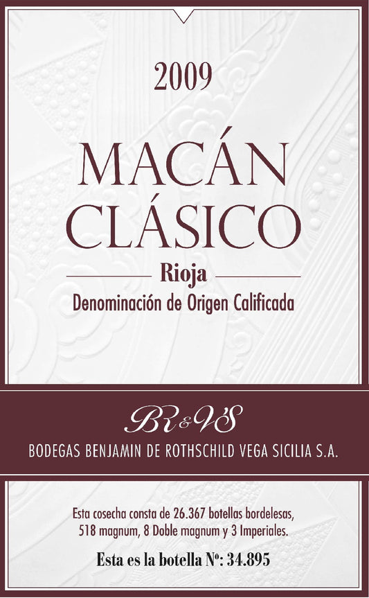 Macan Clasico Rioja Tinto 2021 (750ML)