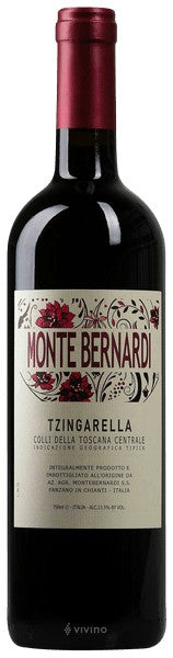 Monte Bernardi Tzingarella IGT Rosso 2023  (750ml)
