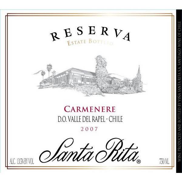 Viña Santa Rita Carmenère Rapel Valley Reserva 2006 750ml