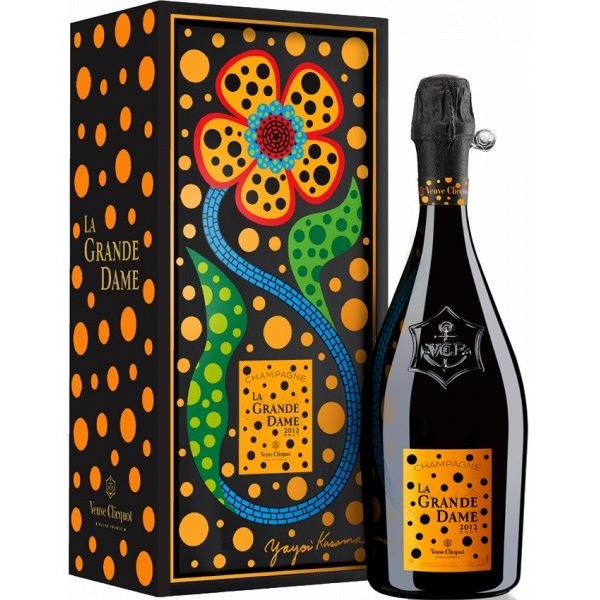 Veuve Clicquot La Grande Dame Brut Champagne by Yayoi Kusama 2012 (750ml)